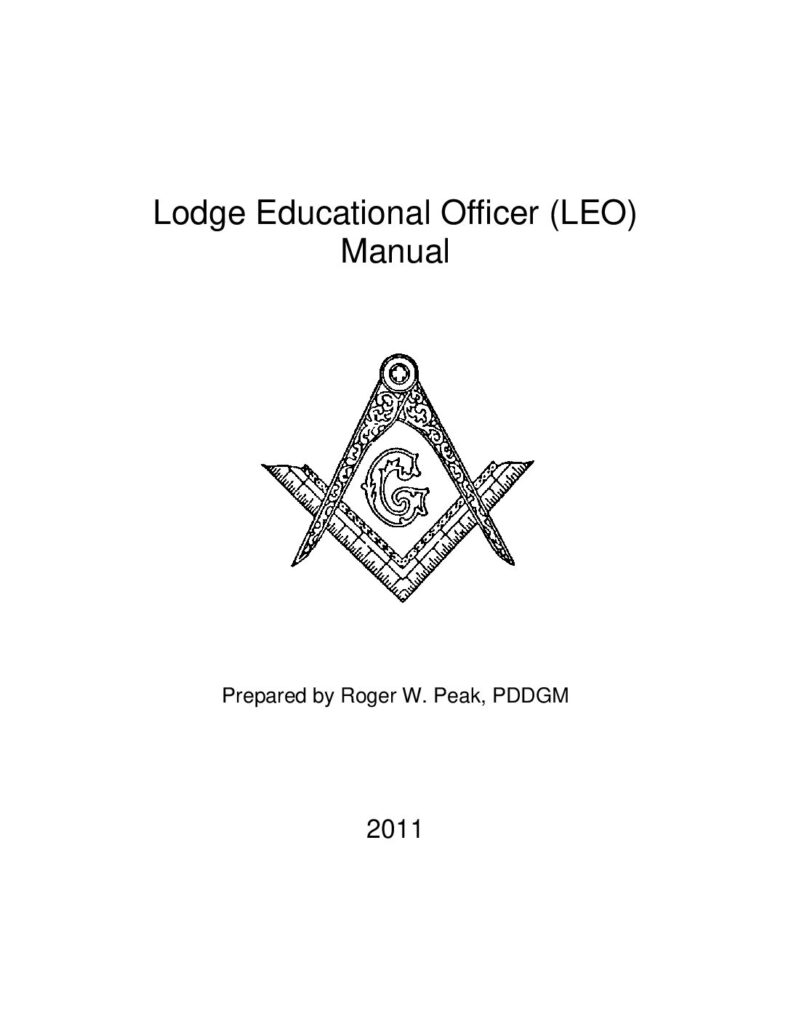 Lodge Educational Officer Manual